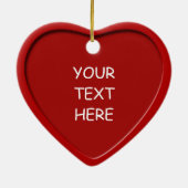 Boy Reading Christmas Heart Ornament 1 (Hinten)