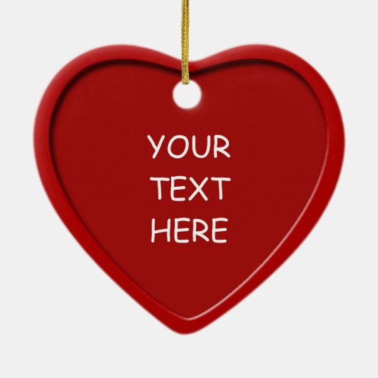 Boy Reading Christmas Heart Ornament 1 (Hinten)