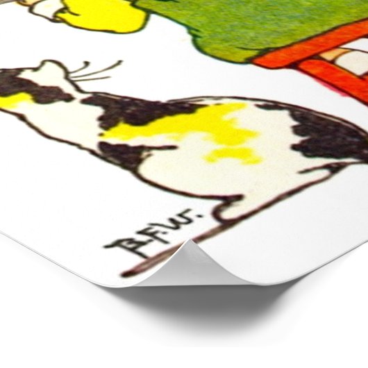 Boy Reading Poster (Ecke)