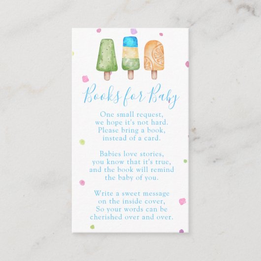 Boy Ready to Pop Summer Books for Baby Shooting Begleitkarte (Vorderseite)