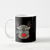 Boy Reindeer Hat Camo Hat Merry Christmas Xmas Boy Kaffeetasse (Links)