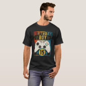 Boy Retro Video Game Controller Gamer 15T T-Shirt (Vorne ganz)