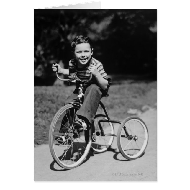 Boy Riding Tricycle (Vorne)