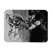 Boy Riding Tricycle Magnet (Horizontal)