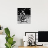 Boy Riding Tricycle Poster (Heimbüro)