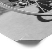 Boy Riding Tricycle Poster (Ecke)