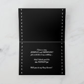 BOY Ring Bearer Hochzeit Einladung (Innenseite)