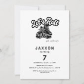 Boy Roller Skaten Birthday Party Einladung (Vorderseite)