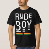 Boy Rude Vibes Good only Rasta Reggae Roots T-Shirt (Vorderseite)