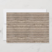 Boy Rustic Pumpkin Erster Geburtstag Einladung (Rückseite)