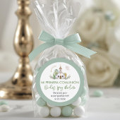 Boy’s First Holy Communion Cute Favors and Gifts Runder Aufkleber