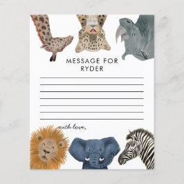 Boy Safari Geburtstagsparty Time Kapsel Note Card
