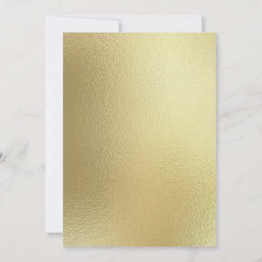 Boy Safari Jungle Animals Gold Baby Dusche Einladung (Rückseite)