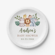 Boy Safari Jungle Baby Duschmaschine Teller