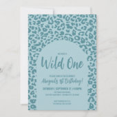 Boy Safari Wild 1. Geburtstag Einladung (Vorderseite)