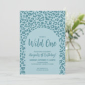 Boy Safari Wild 1. Geburtstag Einladung (Stehend Vorderseite)