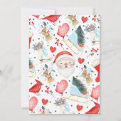 Boy Santa Baby Babydusche Einladung (Rückseite)