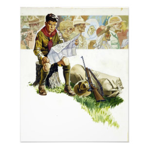 Boy Scout Karte Norman Rockwell Art of Art Fotodruck