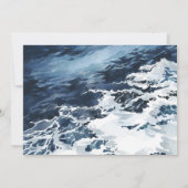 Boy Sea Turtle, Ocean Baby Shower Einladung (Rückseite)