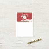 Boy Skaten Vintag Thunder_Cove Post-it Klebezettel (Auf Schreibtisch)