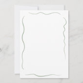 Boy Sloth Green Handzog Geburtstag Einladung (Rückseite)