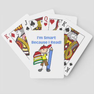 Boy Smart, weil ich lese Spielkarten