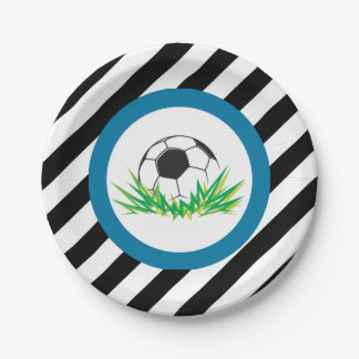 Boy Soccer Birthday Party Paper Teller