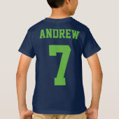 Boy Soccer Birthday Party T - Shirt (Rückseite)