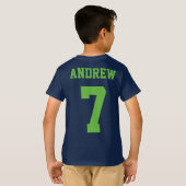 Boy Soccer Birthday Party T - Shirt (Schwarz voll)