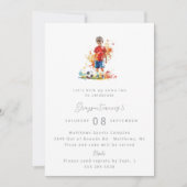 Boy Soccer Geburtstagsparty Einladung - Wasserfarb (Vorderseite)