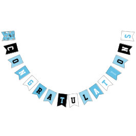 Boy Soccer Player Geburtstagsparty blau Wimpelkette