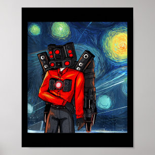 Boy Speakerman Video Game Controller Gamer Poster