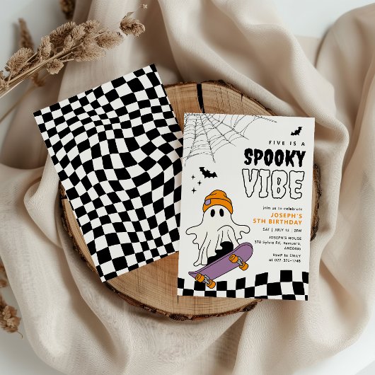 Boy Spooky Halloween Einladung