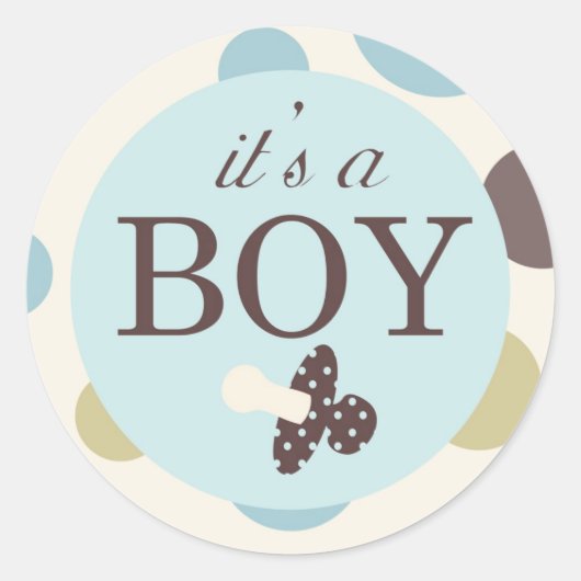 Boy Square Sticker C (Vorderseite)