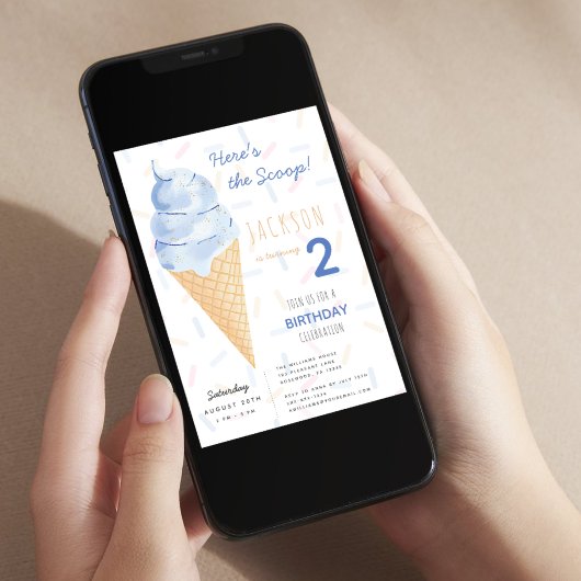 Boy Summer Birthday Einladung