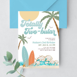 Boy Surf Surfen 2. Geburtstag Totally Zwei-bular Einladung