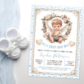 Boy Sweet Valentine Cherub Baby Dusche Einladung