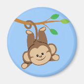 Boy Swinging Monkey Magnet (Vorne)