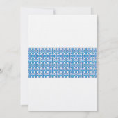 Boy-Taufe| Royal Blue Einladung (Rückseite)