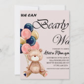 Boy Teddy Bären können wir schon warten Dankeskarte (Vorderseite)