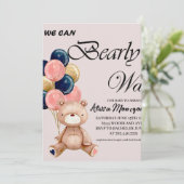 Boy Teddy Bären können wir schon warten Dankeskarte (Stehend Vorderseite)