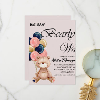 Boy Teddy Bären können wir schon warten Dankeskarte