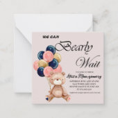 Boy Teddy Bären können wir schon warten Mitteilungskarte (Vorderseite)