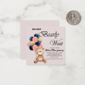 Boy Teddy Bären können wir schon warten Mitteilungskarte (Vorderseite/Rückseite Beispiel)