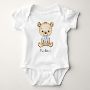 Boy Teddy Bear Baby Bear Baby Bodysuit Strampler