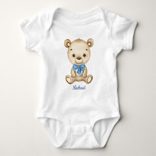 Boy Teddy Bear Baby Bear Baby Bodysuit Strampler