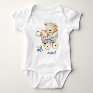 Boy Teddy Bear Baby Bear Baby Bodysuit Strampler