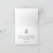 Boy Teddy Bear Baby Dusche Danke Karte (Innenseite)