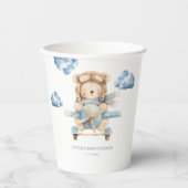 Boy Teddy Bear Baby Dusche Pappbecher (Vorderseite)