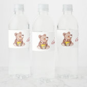 Boy Teddy Bear Baby Dusche Wasser Flasche Etikett (Flaschen)